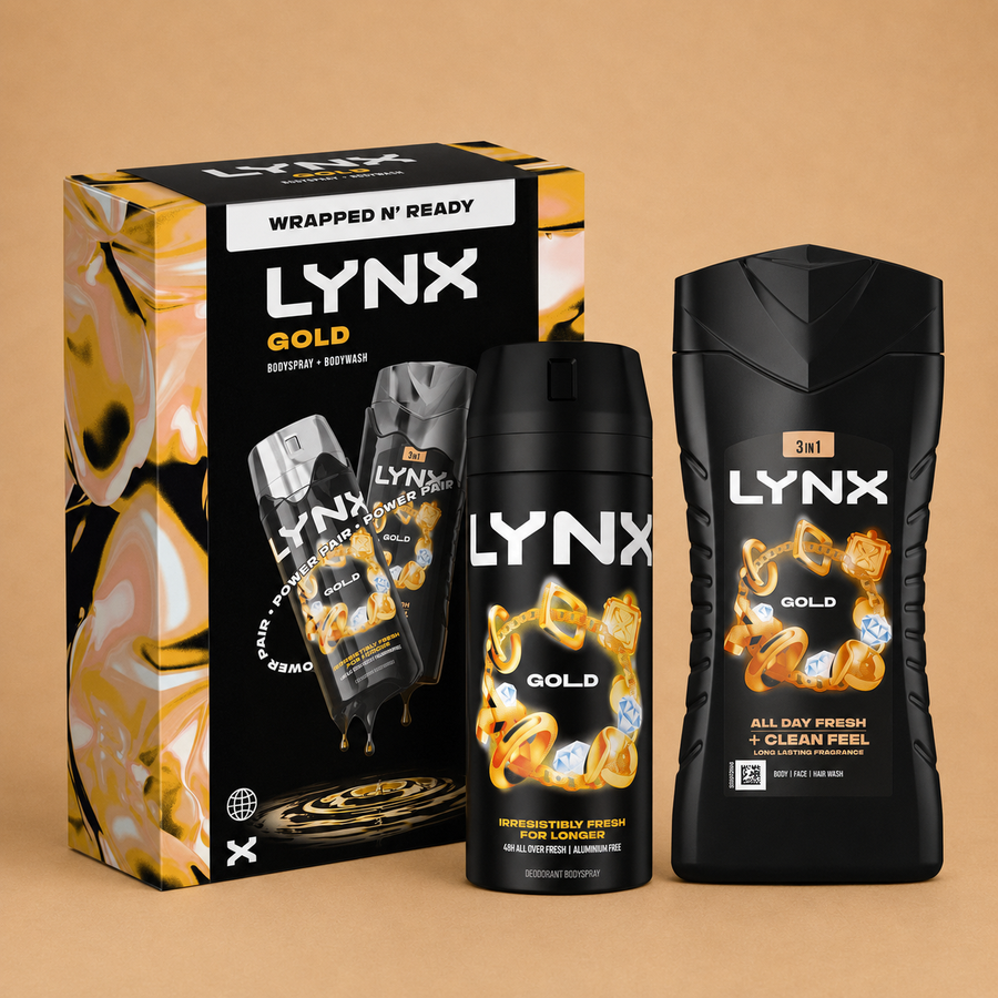 Lynx Gold Oud Wood & Vanilla Duo Gift Set