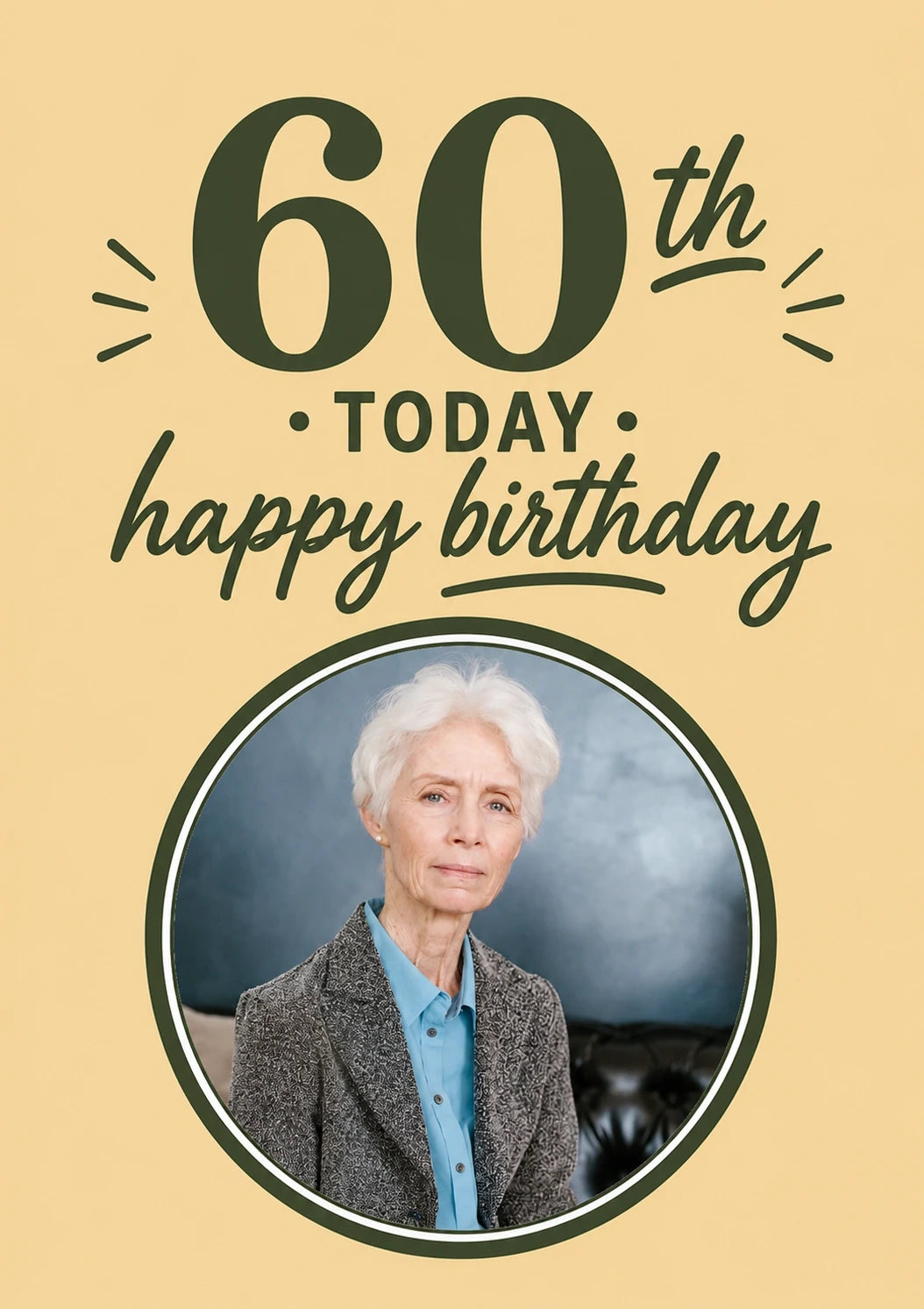 Birthdays - Personalised Card — with punch holes