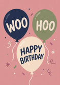 Load image into Gallery viewer, Birthdays - Personalised Card — with punch holes
