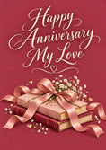 Load image into Gallery viewer, Anniversary - Personalised Card — with punch holes

