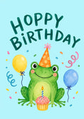 Load image into Gallery viewer, Birthdays - Personalised Card — with punch holes
