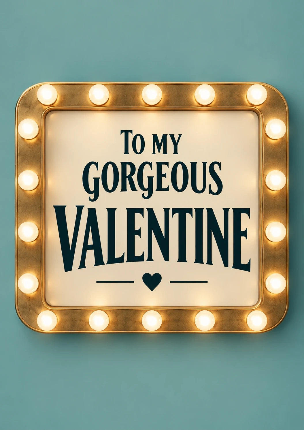 Valentine's day - Personalised Card — with punch holes
