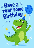 Load image into Gallery viewer, Birthdays - Personalised Card — with punch holes
