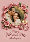 Load image into Gallery viewer, Valentine's day - Personalised Card — with punch holes
