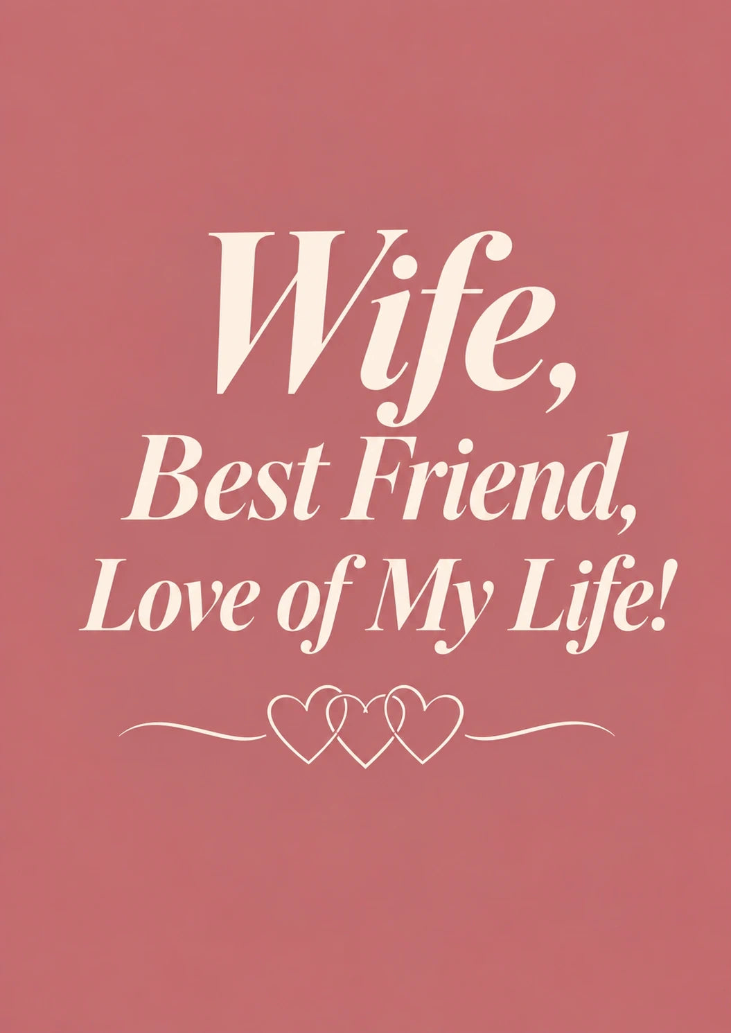 Valentine's day - Personalised Card — with punch holes