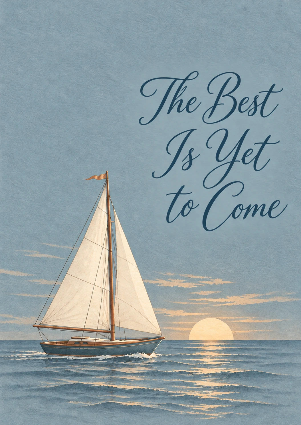 Uplifting Sailboat Sunset Birthday Card for Father in Law