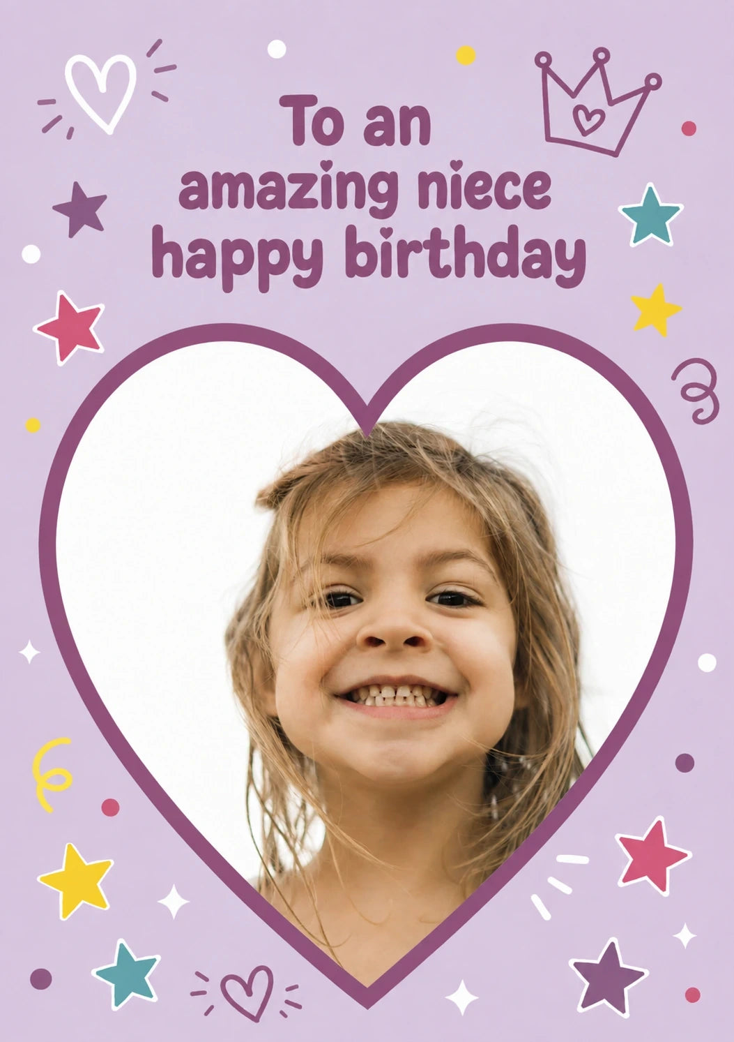 Birthdays - Personalised Card — with punch holes