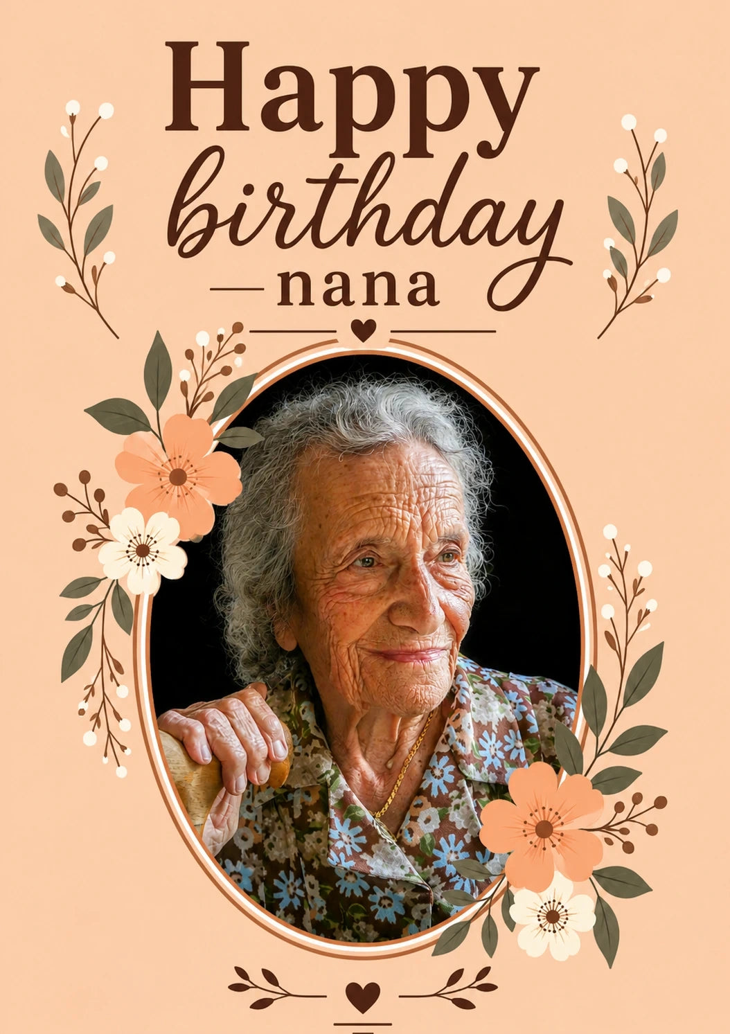 Birthdays - Personalised Card — with punch holes