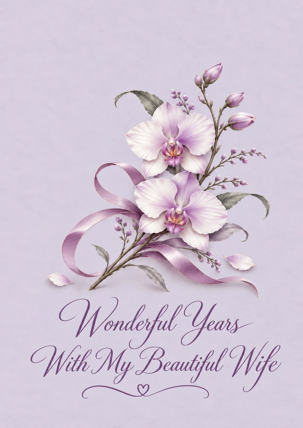 Anniversary - Personalised Card — with punch holes