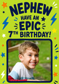 Load image into Gallery viewer, Birthdays - Personalised Card — with punch holes
