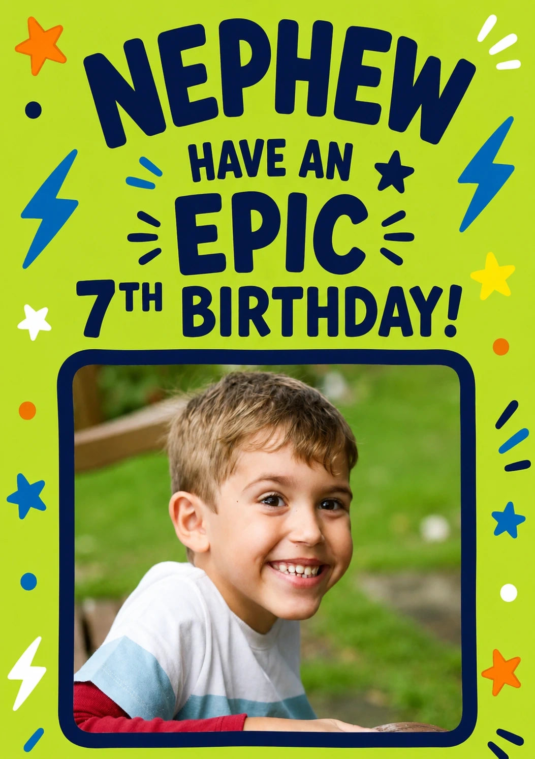 Birthdays - Personalised Card — with punch holes