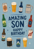 Load image into Gallery viewer, Birthdays - Personalised Card — with punch holes

