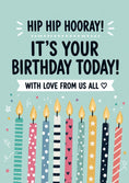 Load image into Gallery viewer, Birthdays - Personalised Card — with punch holes
