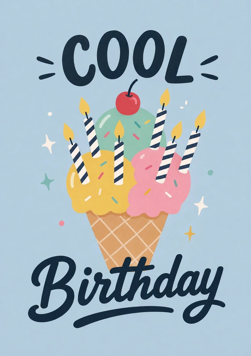 Birthdays - Personalised Card — with punch holes