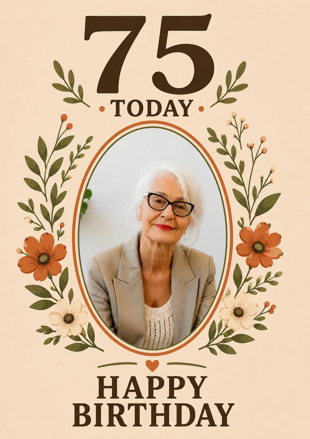 Birthdays - Personalised Card — with punch holes