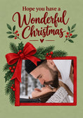 Load image into Gallery viewer, Christmas - Personalised Card — with punch holes

