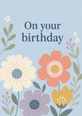 Load image into Gallery viewer, Pastel Wildflower Illustrated 90th Birthday Card for Her
