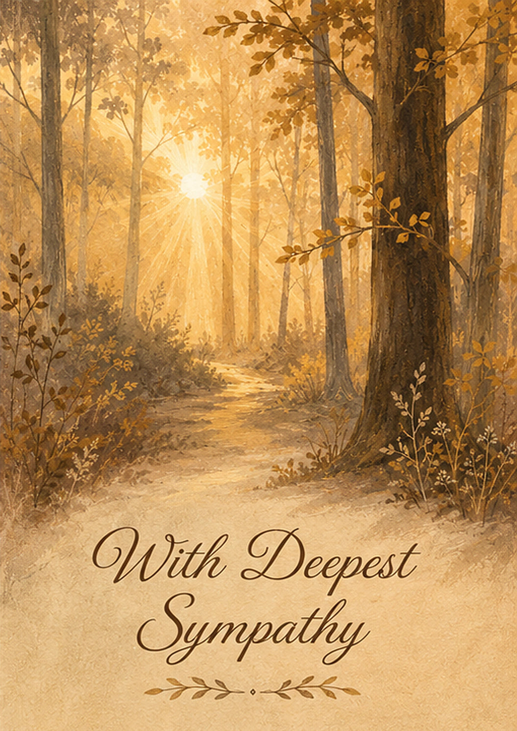 Sympathy - Personalised Card