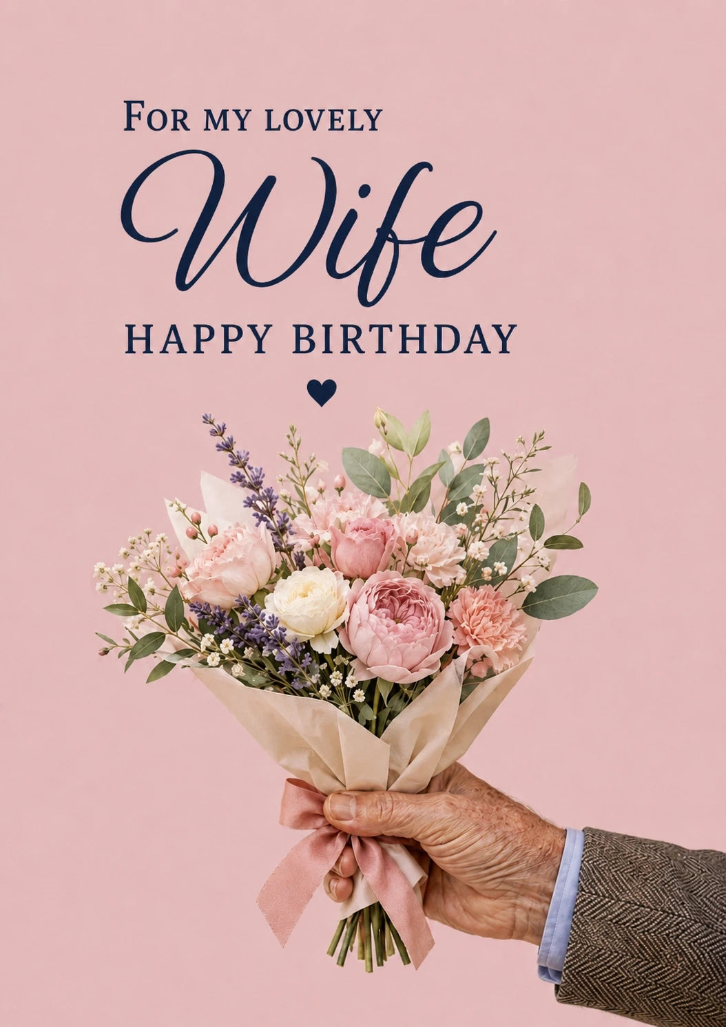 Birthdays - Personalised Card — with punch holes