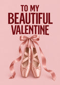 Load image into Gallery viewer, Pink Ballet Shoes Valentine's Day Card for Girlfriend
