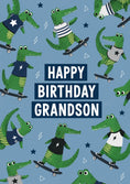Load image into Gallery viewer, Birthdays - Personalised Card — with punch holes
