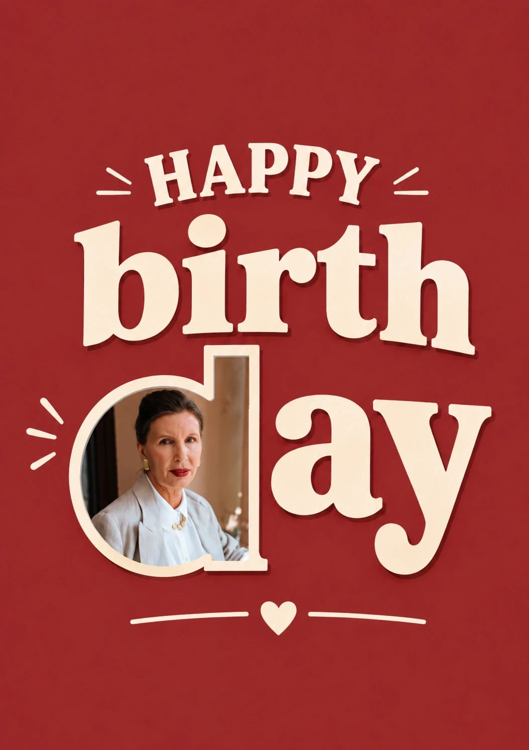 Birthdays - Personalised Card — with punch holes