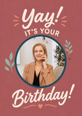 Load image into Gallery viewer, Birthdays - Personalised Card — with punch holes
