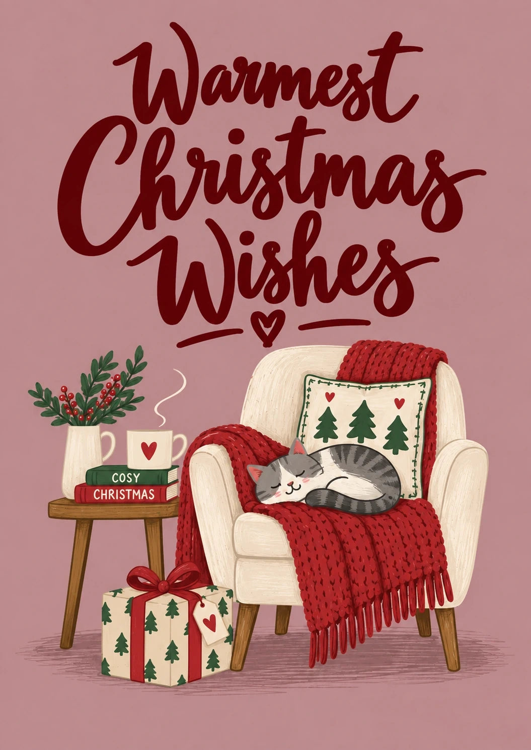 Christmas - Personalised Card — with punch holes