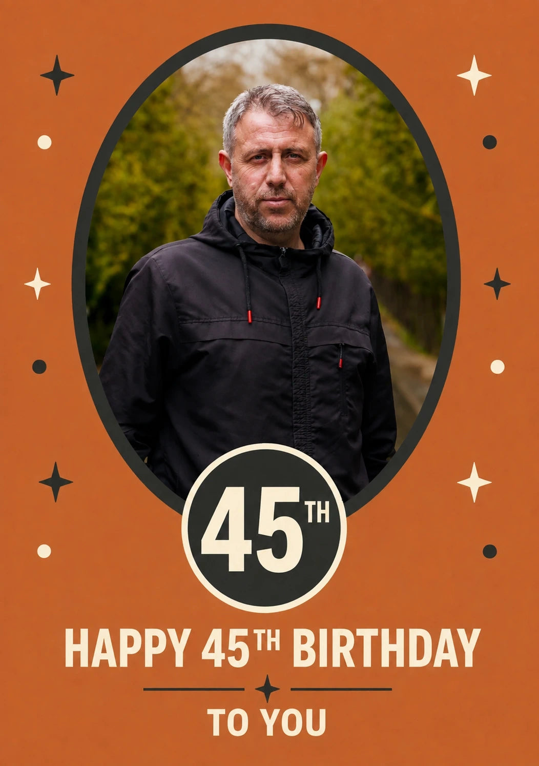 Birthdays - Personalised Card — with punch holes