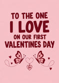 Load image into Gallery viewer, Valentine's day - Personalised Card — with punch holes
