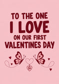 Load image into Gallery viewer, Butterfly Heart First Valentine's Day Card for Girlfriend
