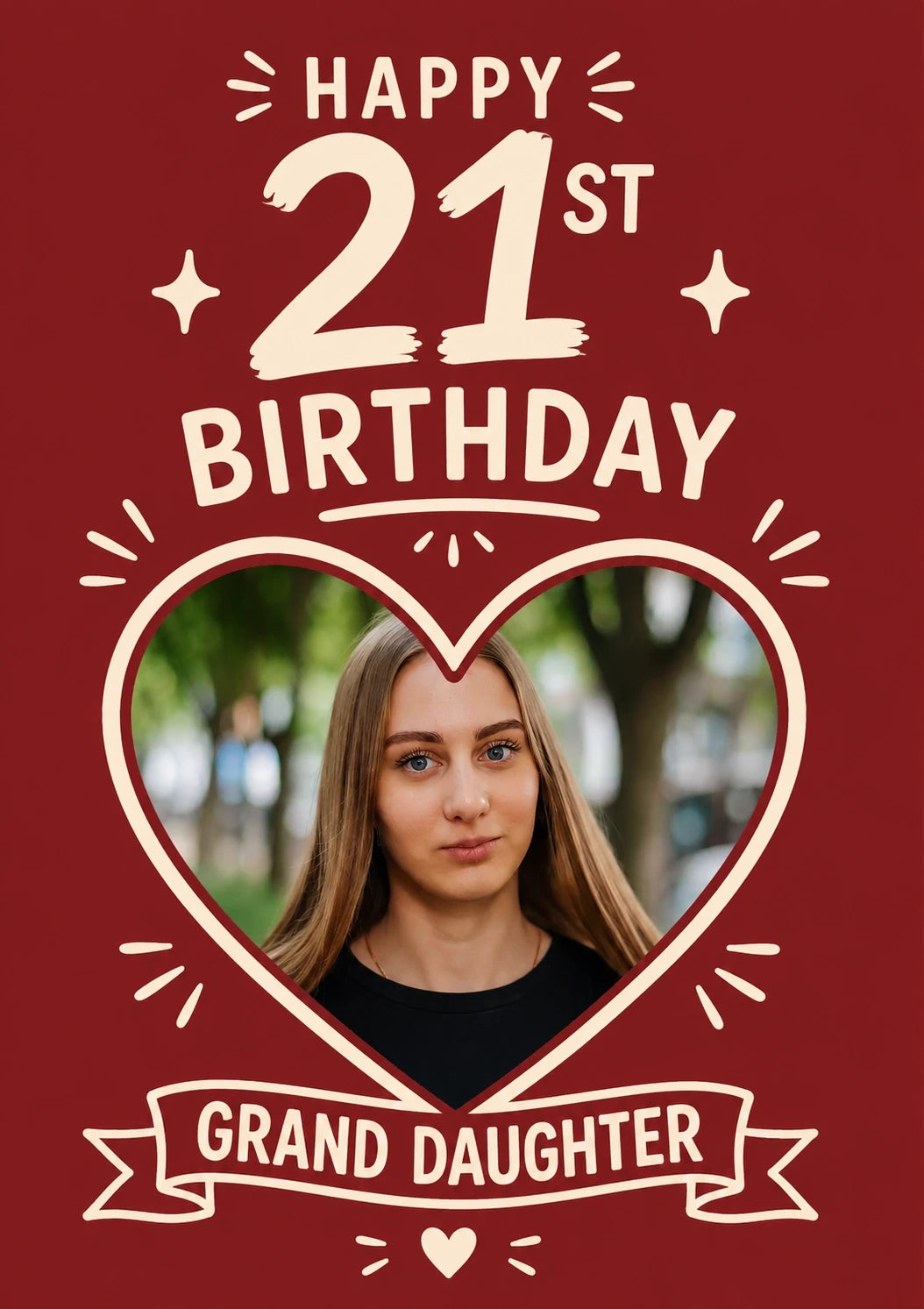 Birthdays - Personalised Card — with punch holes