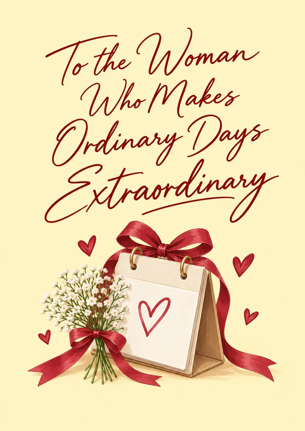 Valentine's day - Personalised Card — with punch holes