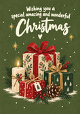 Load image into Gallery viewer, Vintage Gifts and Candle Christmas Card
