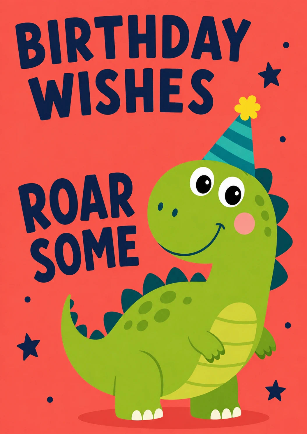 Funny Roarsome Dinosaur Birthday Card for Him