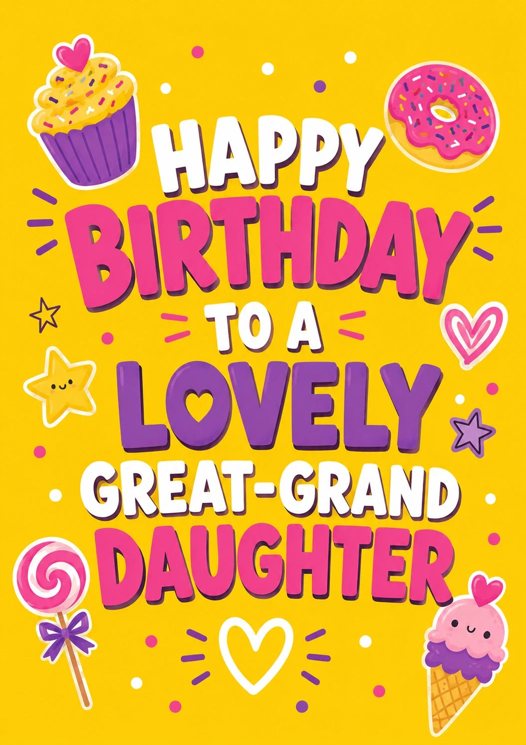Birthdays - Personalised Card — with punch holes