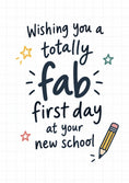 Load image into Gallery viewer, Back to school - Personalised Card — with punch holes
