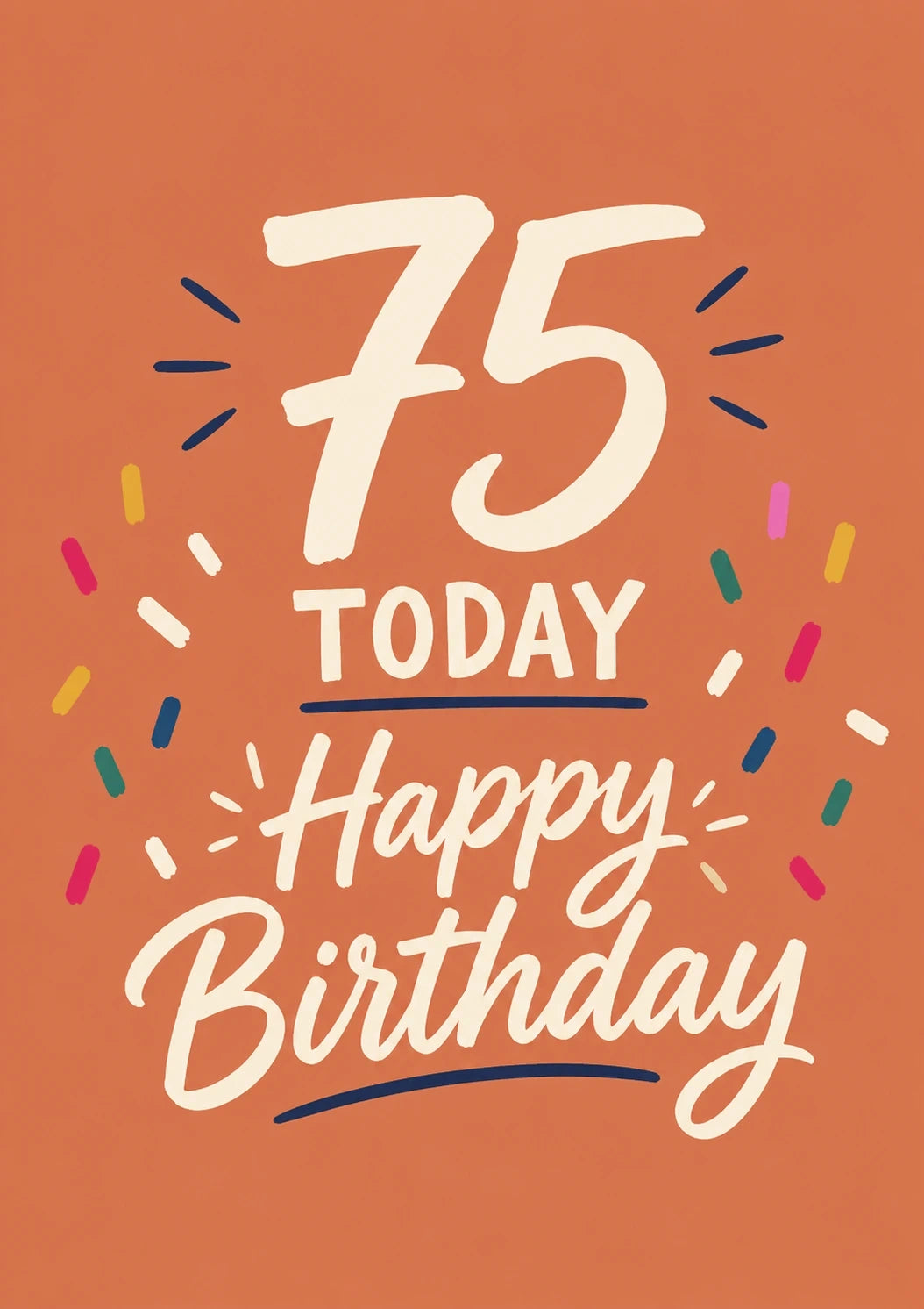 Birthdays - Personalised Card — with punch holes