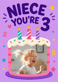 Load image into Gallery viewer, Birthdays - Personalised Card — with punch holes
