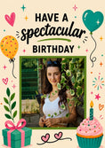 Load image into Gallery viewer, Birthdays - Personalised Card — with punch holes
