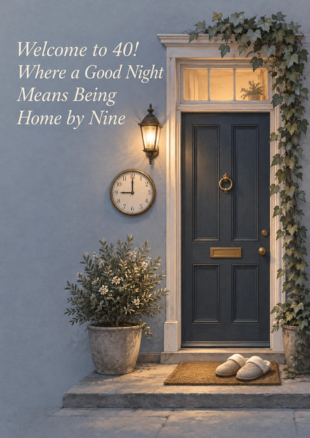 Funny Home by Nine Front Door 40th Birthday Card
