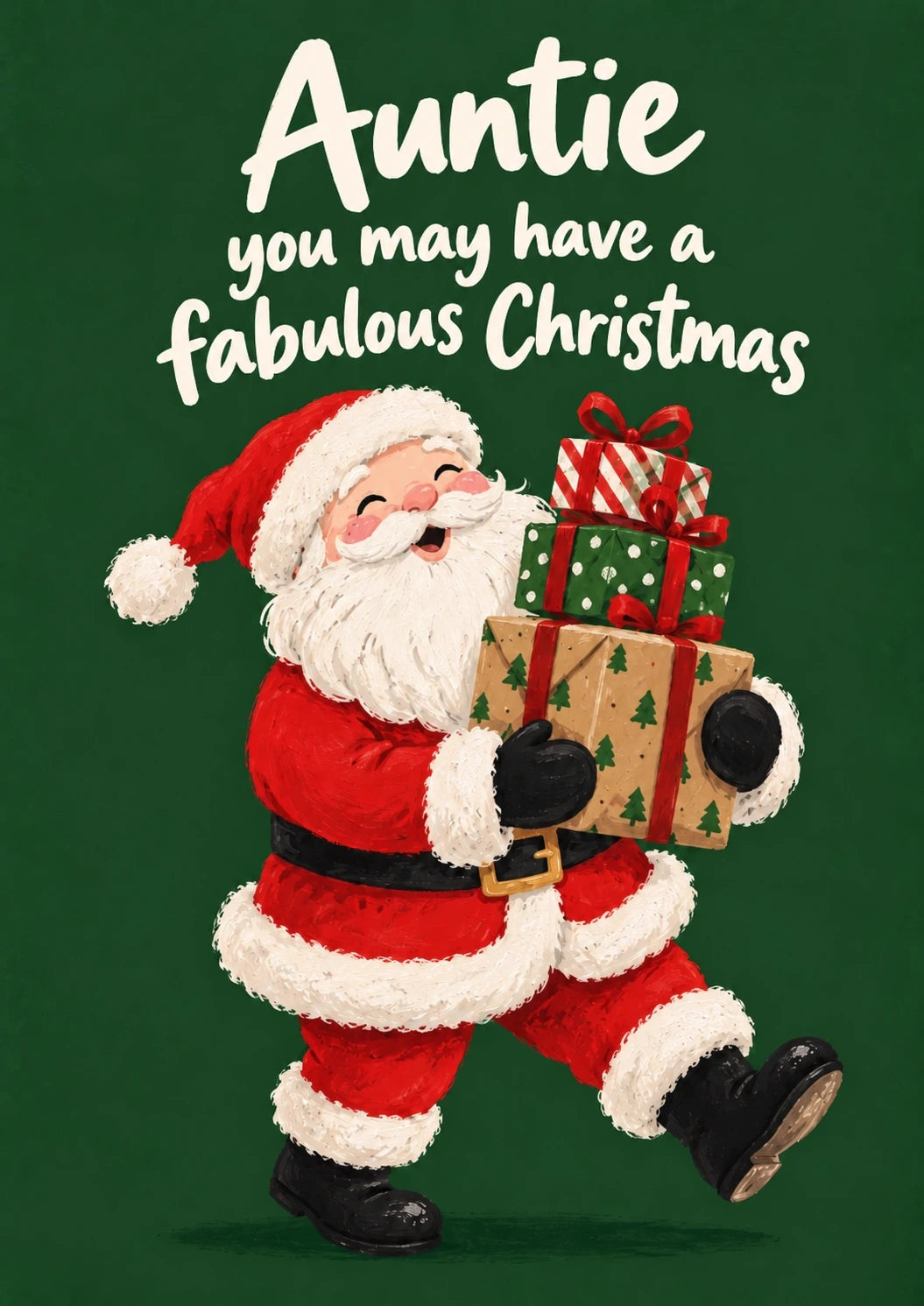 Christmas - Personalised Card — with punch holes