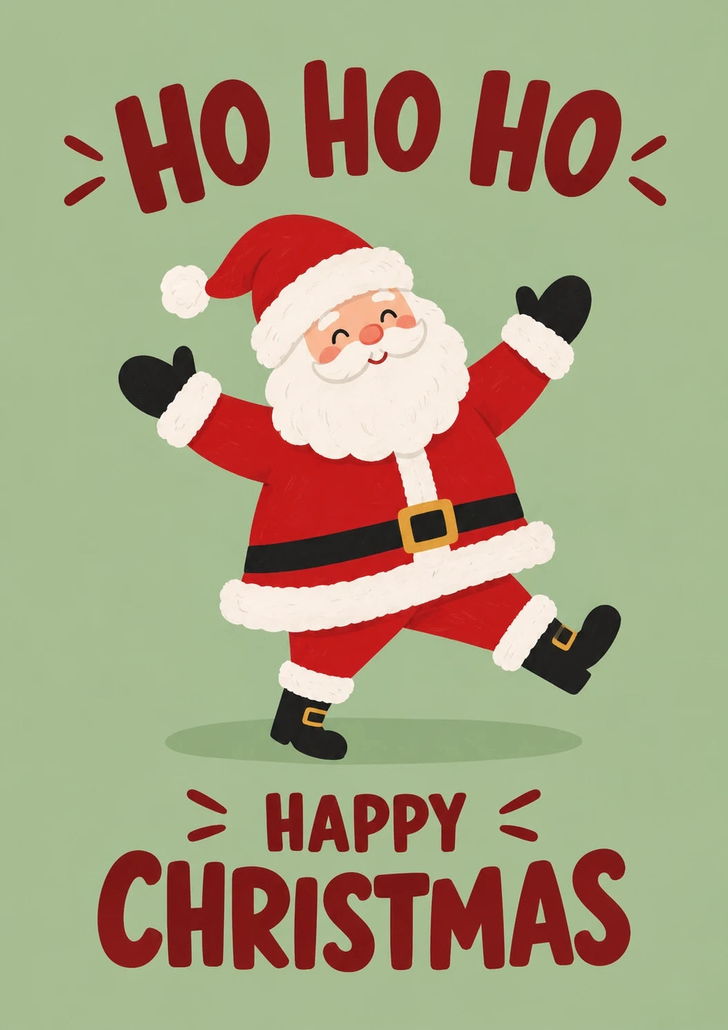 Christmas - Personalised Card — with punch holes