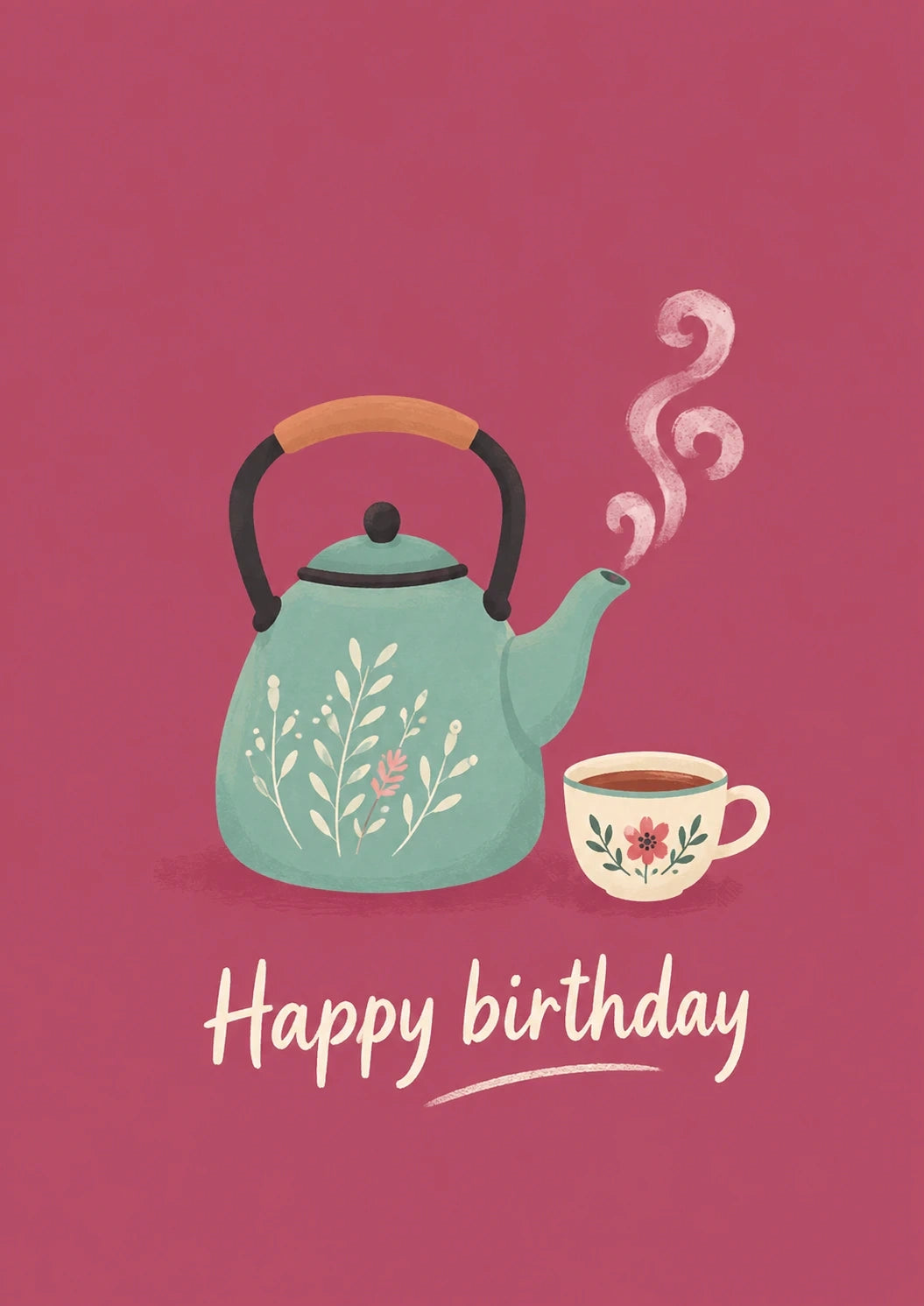Birthdays - Personalised Card — with punch holes