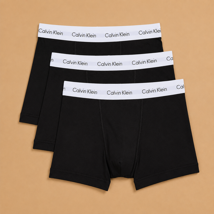 Calvin Klein Men’s Trunks 3pc Gift Set - Grey Logo Waistband