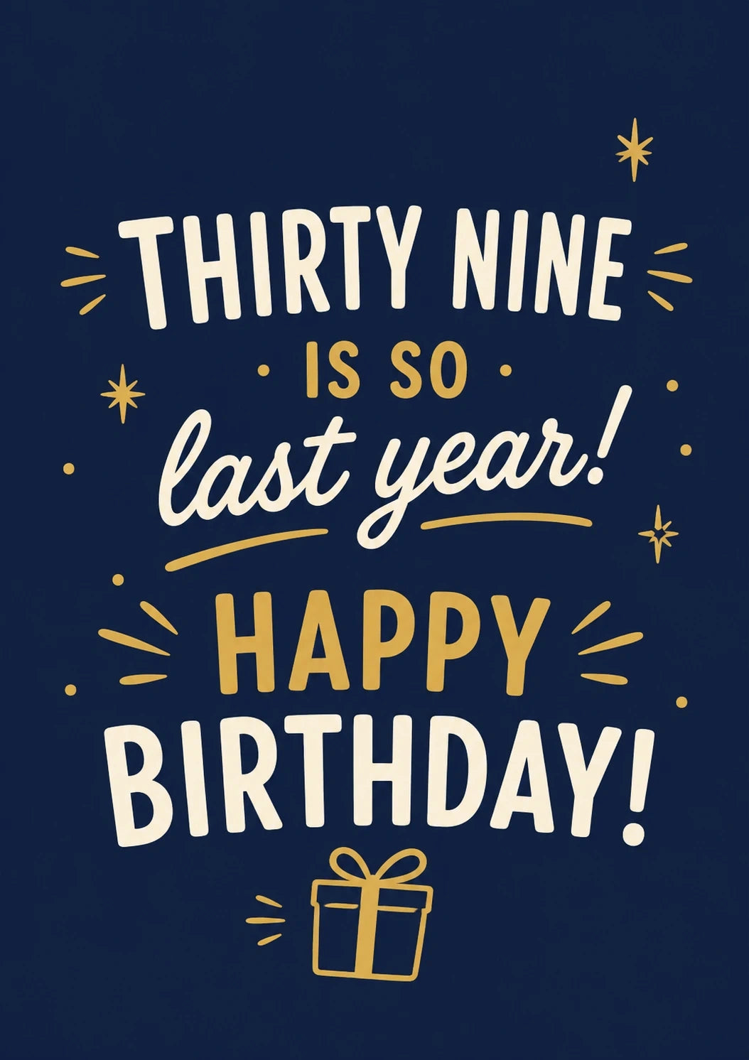 Birthdays - Personalised Card — with punch holes