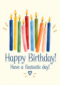Load image into Gallery viewer, Birthdays - Personalised Card — with punch holes
