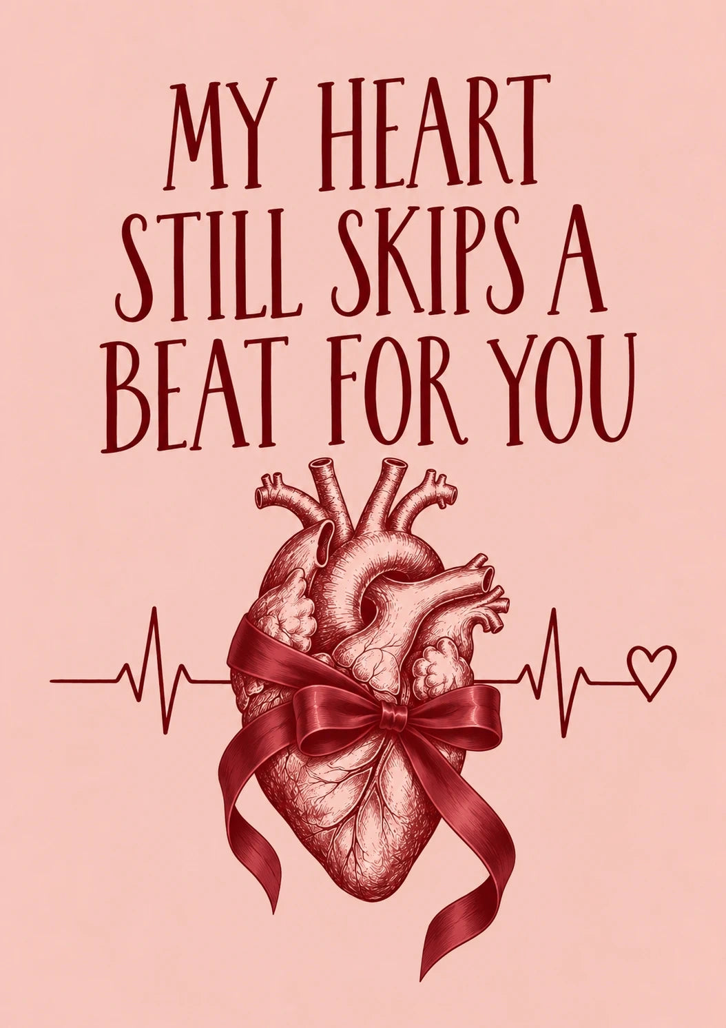 Valentine's day - Personalised Card — with punch holes
