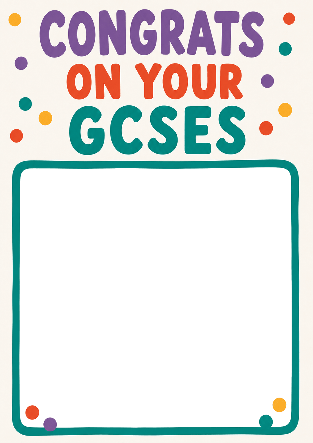 Congrats On Your GCSEs Photo Upload Exams Card for Her
