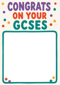 Load image into Gallery viewer, Colourful Polka Dot GCSEs Photo Upload Congratulations Card for Her
